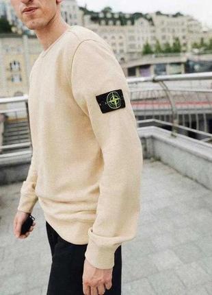 Брендовый мужской свитшот стон айленд/в стиле stone island/стон isланд