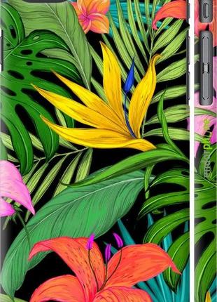 Чехол на телефон с принтом. тропические листья
