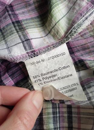 Рубашка в клетку с длинными рукавами attention collection, 40