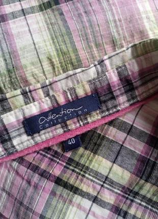 Рубашка в клетку с длинными рукавами attention collection, 40