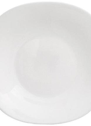 Набор 6 обеденных тарелок infinite tenderness белые 25.5см, стеклокерамика