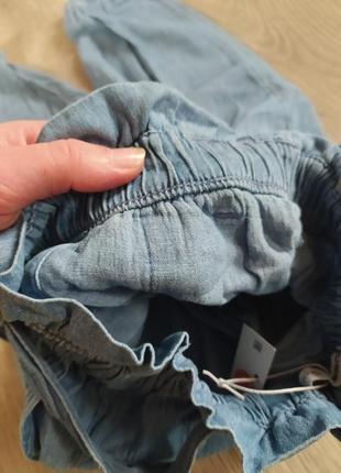 Новые легкие джинсовые джогеры на резинке sinsay5 фото