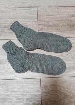 Теплые вязаные носки 39 размер5 фото