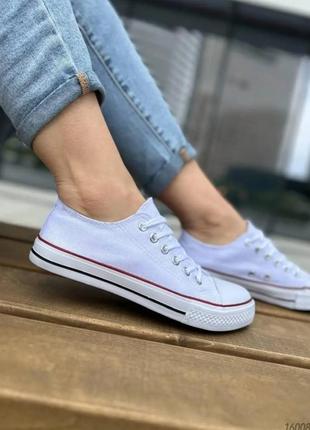 Первая цена 👍 кеды кроссовки в стиле классических белых converse 38 396 фото