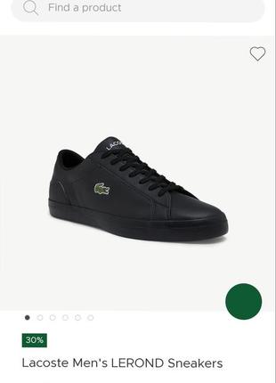 Кеды кроссовки&nbsp;lacoste lerond6 фото