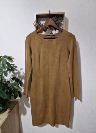 Замшевое короткое платье steps размер м