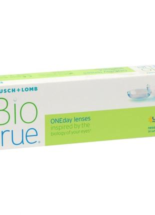 Bausch & lomb biotrue oneday (упаковка 30 шт) +6/-12 биотру контактные линзы