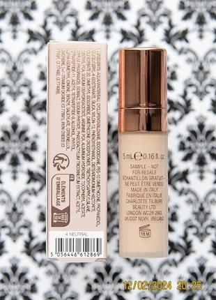 Тональная основа charlotte tilbury airbrush flawless foundation 4 neutral тональный крем3 фото