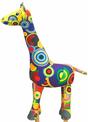 М'яка іграшка копиця жираф веселка 20 на 50 см 00408-7