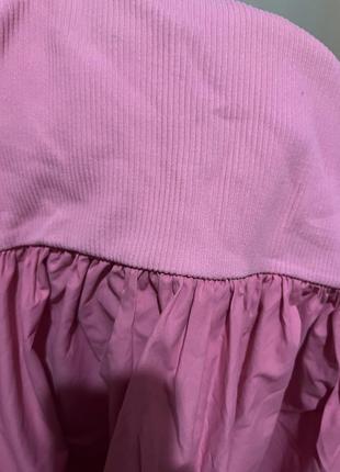 Платье розовое миди4 фото
