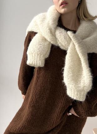 Удлинённый свитер оверсайз из шерсти альпака2 фото