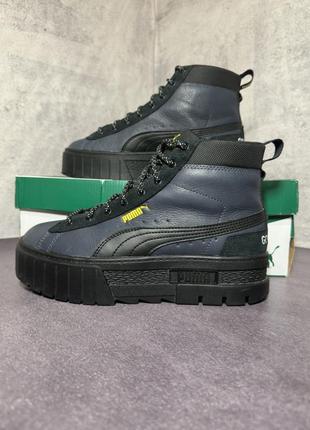 Кожаные сапоги puma mayze mid gore-tex, 38,5p 25cm