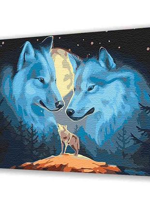 Картина по номерам с лаком artcraft "волчья природа" 40*50 см 11649-ac