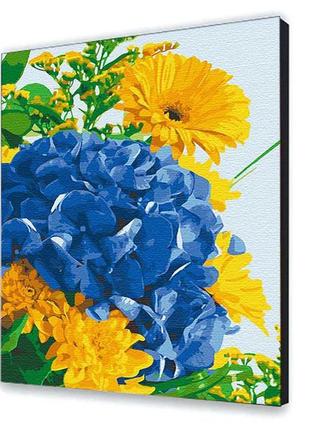 Картина за номерами з лаком artcraft квіти "гортензія у квітах" 40*50 см 13123-ac