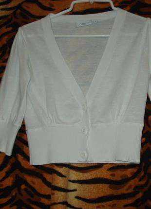 Кофта белоснежная"look"р.8,92%коттон,8%нейлон