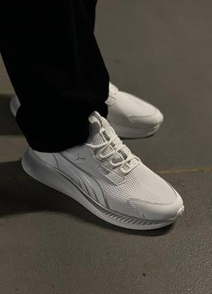 Мужские кроссовки в стиле puma light white7 фото