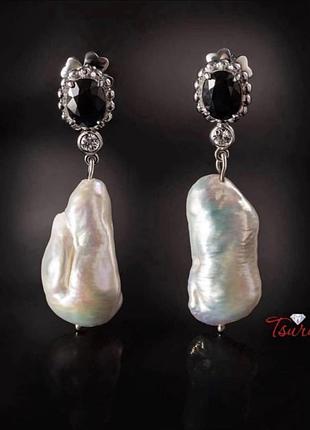 Сережки перлина бароко