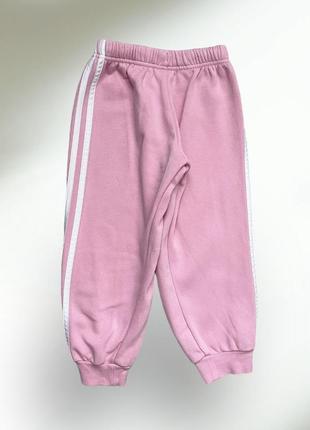 Теплые спортивные штаны adidas (оригинал) на девочку4 фото
