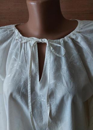 🧡🦋💖 чрезвычайно красивая блузка с вышивкой гладью4 фото