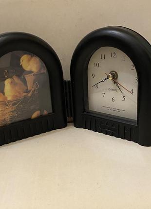 Фоторамка с кварцевыми часами .