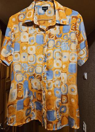 Шелковая рубашка calvin klein