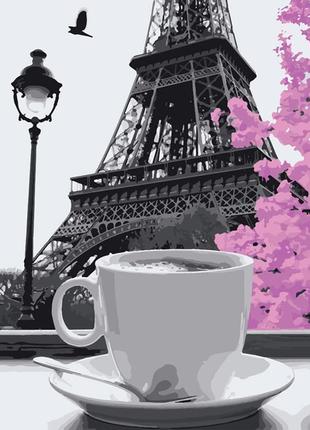 Картина за номерами з лаком artcraft "кава в парижі" 40х50 см 11208-ac
