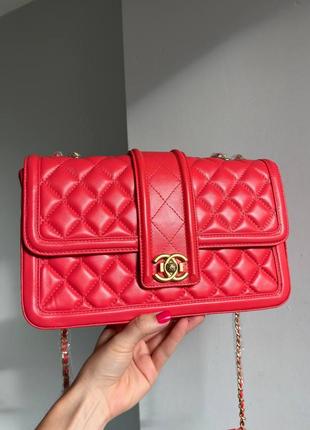 Актуальная женская сумка chanel, натуральная кожа, номерная6 фото