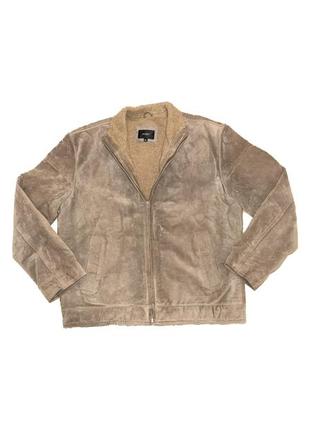 Шикарная винтажная куртка из натуральной кожи с утеплением