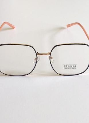 4-123 окуляри для іміджу з прозорою лінзою оправа очки для имиджа с прозрачной линзой3 фото