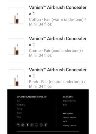 Vanish™ airbrush concealer hourglass10 фото