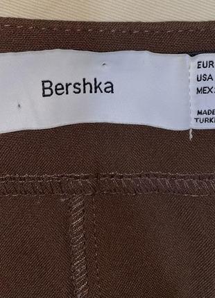 Брюки/брюки bershka коричневые6 фото