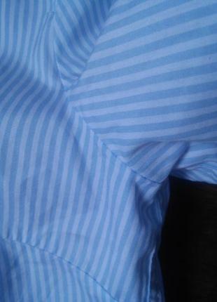 Стильная хлопковая рубашка с короткими рукавами в полоску от marc o polo6 фото