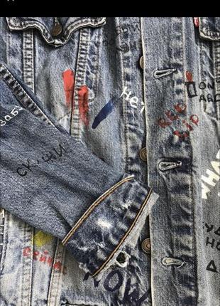 Джинсовая куртка пиджак levi’s3 фото