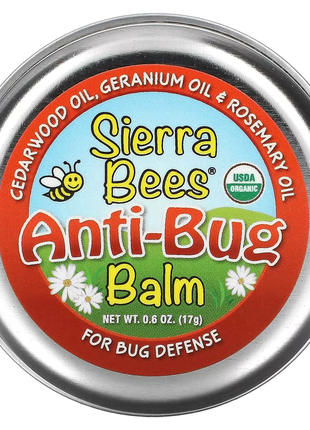 Sierra bees, бальзам против насекомых, масло кедра, герани и розмарина, 17 г (0,6 унции)4 фото