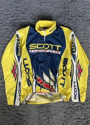 Scott спортивный велосипедный костюм куртка + футболка2 фото
