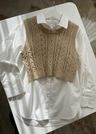 Сорочка з жилеткою zara 6-7 років