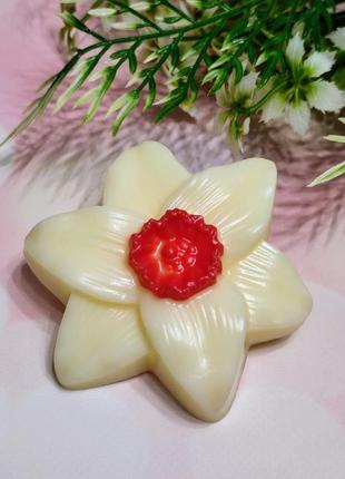 Набір гель для душу, мило нарцис та тюльпан усе з рослинними та ефірними оліями2 фото