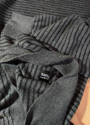 Avant-premier🔥 мужской серый свитер в полоску из 100% кашемира7 фото