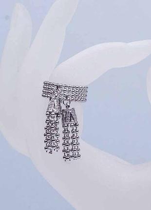 Кольцо с подвесками, регулируемой, широкое кольцо