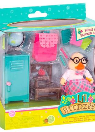 Игровой набор lil woodzeez школьные аксессуары wz6540z