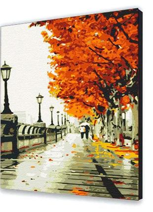 Картина по номерам с лаком artcraft "осіння набережна" 40*50 см 11005-ac