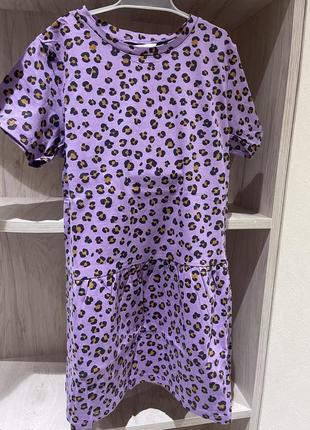 Літня сукня леопардовий принт h&m