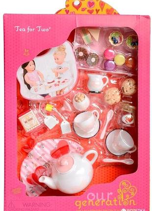 Набір аксесуарів для ляльок our generation веселе чаювання bd37137z