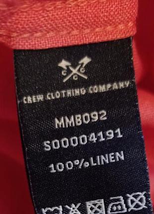 Яскрава сорочка 100% льон crew clothing company9 фото