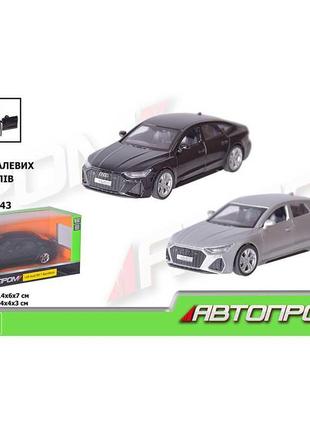 Машина мет автопром 1:43 audi rs7 відчиняються двері 4358