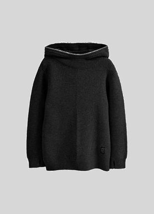 Вязаная кофта толстовка худи свитер с капюшоном next