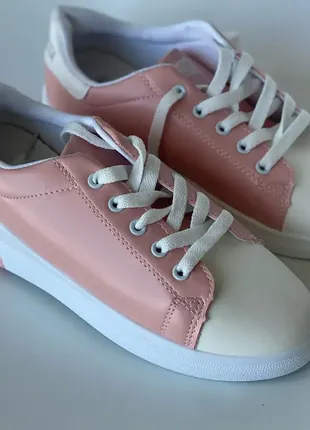 Кеди кросівки на платформі рожевого кольору