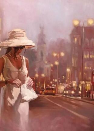 Картина по номерам "загадочная незнакомка" тм лавка чудес 40 x 50 см в коро lc10106