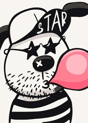 Картина за номерами "стильна зірка" 30*30 см 15002-ac