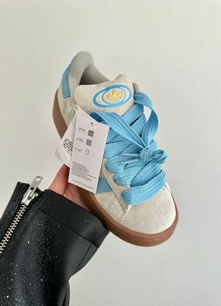 Adidas campus “light grey / blue” premium